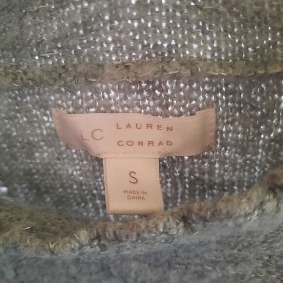 Lauren Conrad Metallic Knit Pompom Popcorn Sweater - Picture 2 of 4